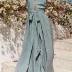 Hello Molly Stop Motion Maxi Dress In Olive Photo 1