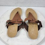 blowfish  Cork Sandals Womens 8 Brown Leather Buckle Slip On Summer Thong Photo 7