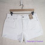 Madewell NEW  Relaxed‎ Denim Shorts in Tile White, 29 Photo 4