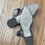 Caslon Leather Metallic Shiny Sandals Flats Slip On Strap Iridescence Holographic minimalist Photo 7