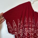 Lucky Brand  Cherry Red White Short Sleeve Shirt Size XL EUC #5883 Photo 2