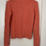 Saks 5th Avenue 100% cashmere orange Saks 5th Ave. v neck sweater Photo 2