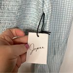 Japna  Blue Gingham Smocked Crop Top Size Small Photo 4