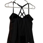 Kona Sol Women's Black Tank Top Criss-Cross Back Built-in Padding Size L Photo 1