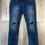 CAbi  Slim Boyfriend Jeans Style 5695 Size 4 Distressed Medium Wash Photo 4