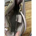 Michael Kors  Saffiano Leather Kellen Studded Blossom Satchel Bag in Pink Purse Photo 2