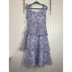 Lulus NWT  Glamorous Sweetie Lavender Burnout Tie-Strap Bustier Midi Dress Sz S Photo 1