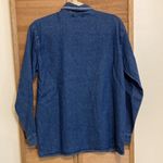 NWT REGATTA embroidered denim long sleeve button down shirt size small Blue Photo 3