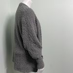 Merokeety  Women's Fuzzy Popcorn Batwing Sleeve Cardigan Knit Oversized Sweater Photo 9