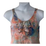 Ralph Lauren Lauren  Pastel Watercolor Drop-Waist Ruffle Dress Large Photo 3