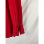 Alfani Red Open Front Bow Sleeve Cardigan Sweater Size Medium Photo 3