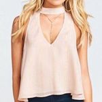 Show Me Your Mumu NWT Casey collar top gold Photo 0