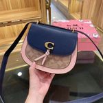 Coach Remi Saddle Bag In Colorblock Signature Canvas 2316 Photo 1