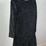 Jigsaw Velvet Polka Dot Long Sleeve Dress Size 6 Photo 1