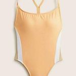 J.Crew NWT  Women's Active Colorblock One-Piece Swimsuit Size 22 Orange Coral Photo 0