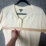 Talbots ‎ Woman Size XL Beige Knit short sleeve V Necktie elegant Shirt Photo 4
