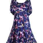 Hutch Anthropologie  Dress Women Medium PETITE Pink Puffy Ruffle babydoll Fairy Photo 0