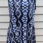 Fig & Blu Sleeveless Tie Dye Tunic Top | Tie Dye Sleeveless Shirt Blue Size L Photo 0