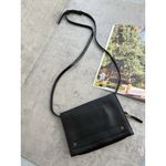 Madewell  The Morgan Leather Crossbody Boho Messager Bag Clutch Black W/Mirror Photo 1