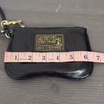 Coach  Poppy Wristlet Wallet Black Patent Leather Gold Zipper Y2K Photo 9