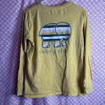 Ivory Ella  Long Sleeve Pocket T-Shirt Yellow Striped Elephant Small Photo 2