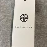 Socialite Women’s Cropped Crew Neck Long Sleeve Sweatshirt Grey Size XS NWT Photo 4