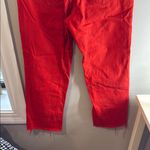 ZARA  Bold Scarlet Jeans Photo 5