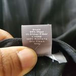 Ann Taylor  Petites Black Pinstripe Cuffed Bottom Wool Blend Capri Pants Size 6P Photo 7