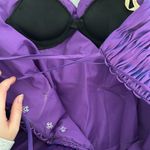 Elegant Strapless Purple Dress Size 10 Photo 3
