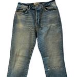 Free People NWOT Stella High Rise Cropped Skinny Jeans Frayed Hem Photo 5