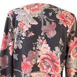 Anthropologie Solitaire Women’s Suede Floral Kimono Duster Size M Boho Jacket Photo 8