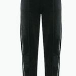 Emporio Armani Velour Casual Pants Black size 10 Photo 2