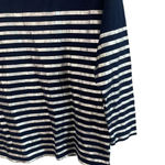 J.Crew Women’s Size Small Metallic Striped Boat Neck Top Style C6694 Photo 4