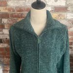 Susan Graver Green Long Sleeve Turtleneck Zip Up Sweater Size XXS Photo 5