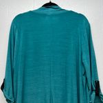 727 Trend Top Womens 2X Workwear Office Business Workwear Party Mature Stretch Blue Photo 6