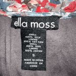 Ella Moss Gorgeous Silk Ruffle Trim Floral Pattern Lined Top EUC Size Small Photo 6