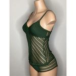 Robin Piccone New. green crochet tankini set. Small. Retails $205 Photo 3