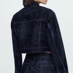 Gap  Velvet Cropped Icon Denim Jacket (Size S) NWT - MSRP $128 Photo 1