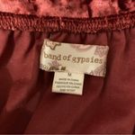 Band of Gypsies Bodysuit Medium Red Off Shoulder Boho Festival Sexy Photo 4