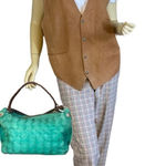 Falls Creek VINTAGE  SUEDE AND SATIN SNAP BUTTON VEST (L) Photo 0