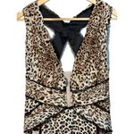 NWT Mandalay Grey Leopard Silk V Photo 1