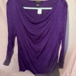 Andrea Jovine Long sleeve swoop nick purple shirt  Photo 0