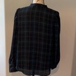 Ann Taylor  Blue Plaid Top Photo 1