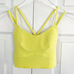 Lululemon  Like a Cloud Ribbed Longline Bra in Electric Lemon Photo 0