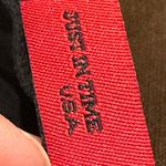 Buttons Just In Time Black Sheer Blouse With Ballon Short Sleeves With Jewel  SZ Photo 5