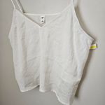 BP Tank Top Cropped White Lightweight Neutral Casual Trendy Vacation V-neck Photo 1