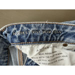 American Eagle  High Rise Mom Jeans Women's Size 4 Straight Stretch Denim Light Photo 7