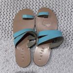 LAiik Flat Leather Womens Sandals
Greece Sz 41US 11 Turquoise Blue Photo 0