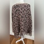 Love Token  Colleen Poncho Size xs/s L Leopard Fringe Photo 4