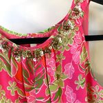 Lilly Pulitzer 50th Anniversary Jubilee Rohan pink silk top Multi Luscious Sz 6 Photo 5